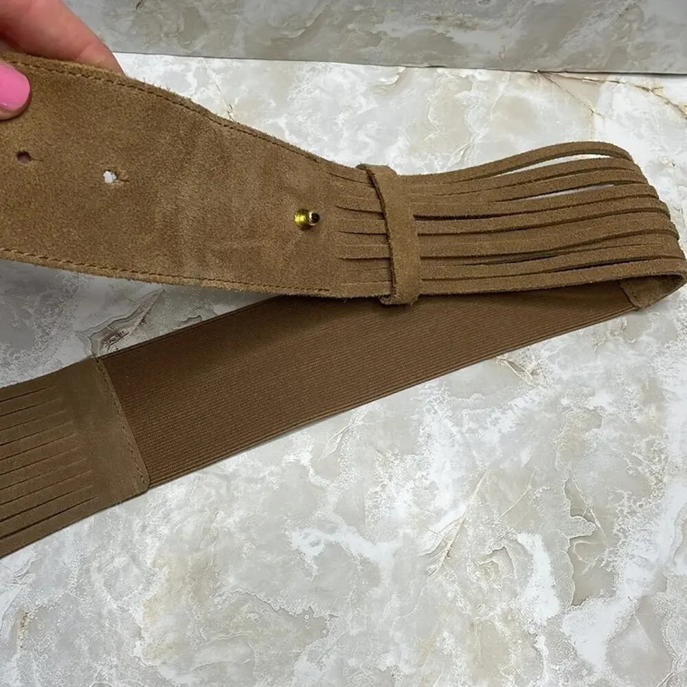 Chico’s wide bohemian suede leather belt